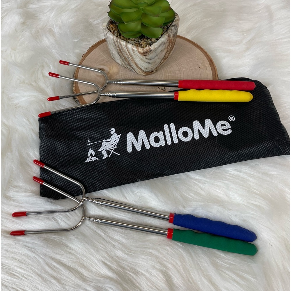 MalloMe Roasting Sticks Fire pit Marshallows NWOT